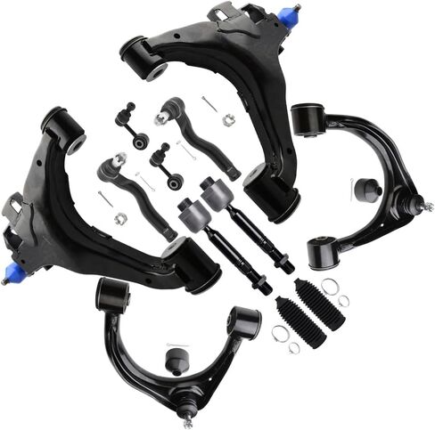 12pcs ASTOU Suspension Kit fit For Toyota for Sequoia 2008-2019 For Toyota for Tundra 2007-2019 Lower Control Arm Upper Control Arm Sway Bar Link Outer Inner Tie Rod End w/Boots in Kuwait