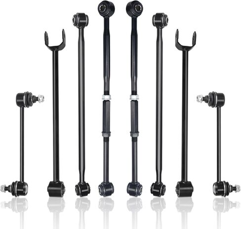 POWERGEAR 8 قطعة طقم تعليق ذراع التحكم الخلفي Sway Bar الجانبي ربط المسار قضيب صالح ل 1997-2001 تويوتا كامري 1997-1999 أفالون in Kuwait