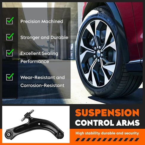 Front Lower Control Arms w/Ball Joints Replacement Suspension Kit for Nissan Sentra 2007-2012 Driver & Passenger Side K620373 K620374 (2PCS) in Kuwait