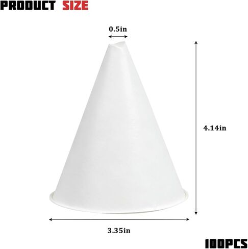 100PCS Disposable Car Engine Oil Funnels, Portable Paper Cone Vehicle Engine Oil Funnel, Flexible No-Spill Automotive Fluid Gas Change Fillers, Universal for SUV Automobile Truck in Saudi Arabia