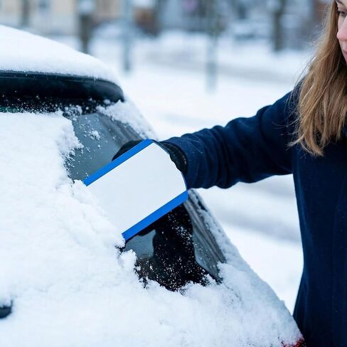 Digital Car Parking Timer with Ice Scraper, European Style 24-Hour Display, Winter Car Accessory for Parking and Vehicle Prep in Kuwait