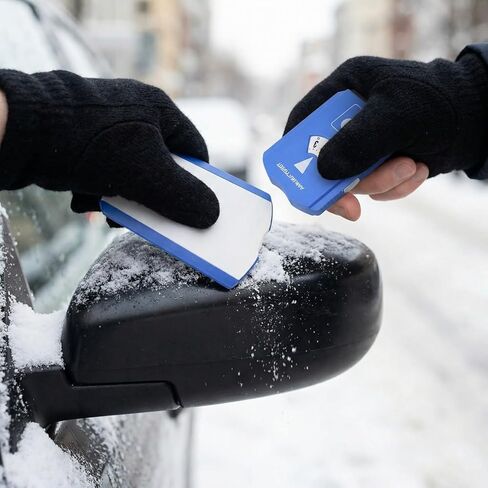 Digital Car Parking Timer with Ice Scraper, European Style 24-Hour Display, Winter Car Accessory for Parking and Vehicle Prep in Kuwait