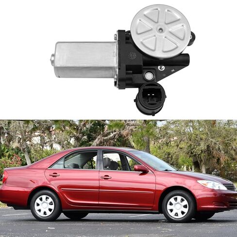 متوافق مع محرك نافذة الطاقة Toyota Camry 2002-2006 RAV4 2001-2005 Highlander 2001-2007 Scion xA 2004-2006، محرك النافذة لجانب الركاب الأمامي، مقابس ثنائية الدبوس، استبدل 85710-42070 in Kuwait