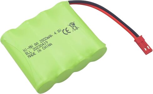 حزمة بطارية Sea Jump 2PCS AA 4.8V 2800mah RC مع قابس JST-2P وكابل شحن USB مناسب للألعاب الكهربائية RC والحفارات والشاحنات والمركبات الهندسية وبطاريات شحن مركبات RC in Kuwait