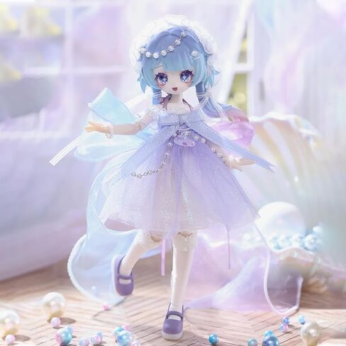 صندوق CALEMBOU BJD Blind Box، 1/12 Meki Creators Essence Series 16 سم دمية مفصلية كروية، دمية لطيفة مع مفاصل، مجموعة شخصيات الحركة لعيد الميلاد وعيد الميلاد in Kuwait