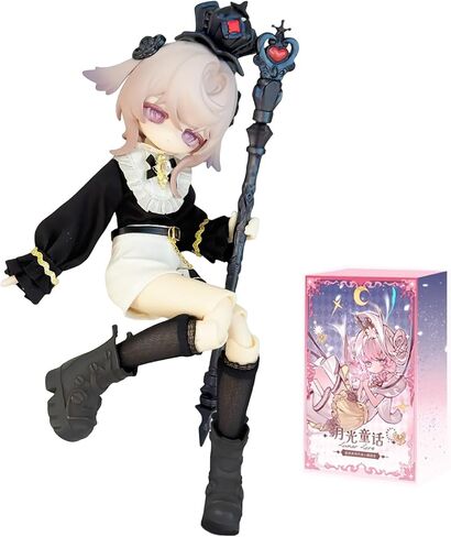 صندوق أعمى CALEMBOU BJD، ​​صندوق أعمى مفصل كروي لطيف من سلسلة Lunar Lore 1/8، دمية تلبيس 8 بوصات مع مفاصل، شخصية عمل قابلة للتجميع لهدايا عيد الميلاد in Kuwait