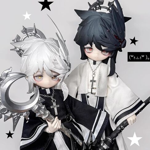 صندوق أعمى CALEMBOU BJD، ​​صندوق أعمى مفصل كروي لطيف من سلسلة Lunar Lore 1/8، دمية تلبيس 8 بوصات مع مفاصل، شخصية عمل قابلة للتجميع لهدايا عيد الميلاد in Kuwait