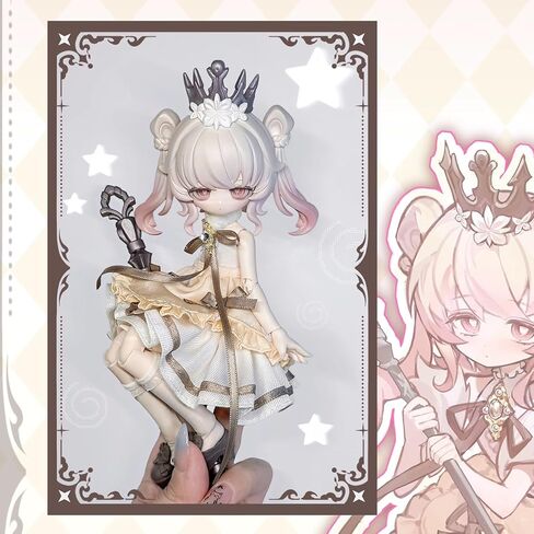صندوق أعمى CALEMBOU BJD، ​​صندوق أعمى مفصل كروي لطيف من سلسلة Lunar Lore 1/8، دمية تلبيس 8 بوصات مع مفاصل، شخصية عمل قابلة للتجميع لهدايا عيد الميلاد in Kuwait