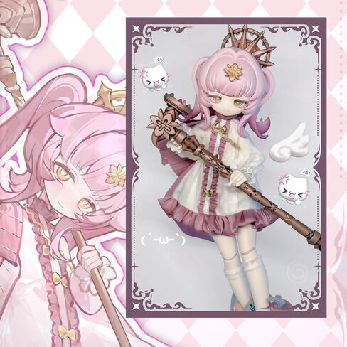 صندوق أعمى CALEMBOU BJD، ​​صندوق أعمى مفصل كروي لطيف من سلسلة Lunar Lore 1/8، دمية تلبيس 8 بوصات مع مفاصل، شخصية عمل قابلة للتجميع لهدايا عيد الميلاد in Kuwait