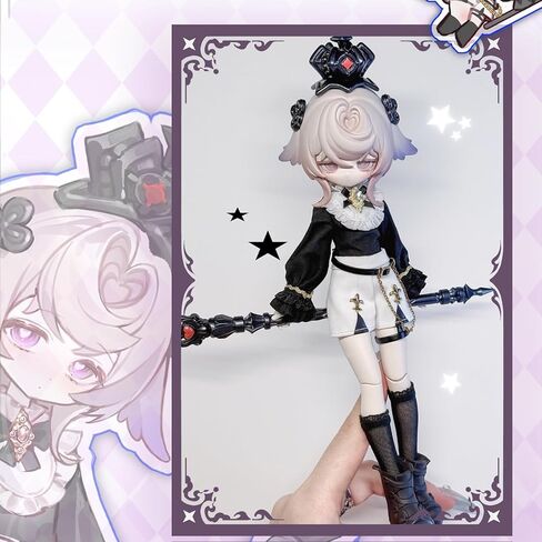 صندوق أعمى CALEMBOU BJD، ​​صندوق أعمى مفصل كروي لطيف من سلسلة Lunar Lore 1/8، دمية تلبيس 8 بوصات مع مفاصل، شخصية عمل قابلة للتجميع لهدايا عيد الميلاد in Kuwait