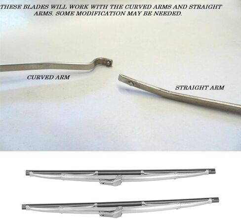 2Pcs Windshield Wiper Blades, Windshield Wipers, 12 Inch Stainless Steel Polished Silver Front Windshield Wiper Blades Fit for Most Cars in Saudi Arabia