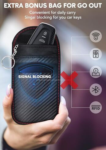 صندوق فاراداي كبير جدًا مع فواصل (8.8 بوصة × 5.7 بوصة × 4.3 بوصة)، صندوق RFID لحماية مانع إشارة المفتاح، صندوق حجب إشارة قفص الحماية ضد السرقة in Kuwait