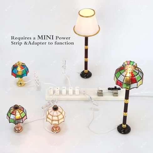 iLAND 1:12 Scale Accessories of Dollhouse Lighting Power Strip & Adapter, Mini Dollhouse Accessories for Miniature Lights in DIY Miniature House Kit (Mini Power Strip & Adapter) in Kuwait