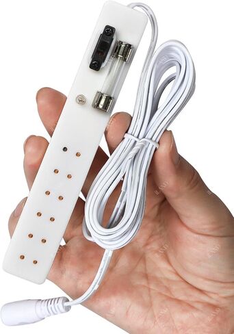 iLAND 1:12 Scale Accessories of Dollhouse Lighting Power Strip & Adapter, Mini Dollhouse Accessories for Miniature Lights in DIY Miniature House Kit (Mini Power Strip & Adapter) in Kuwait