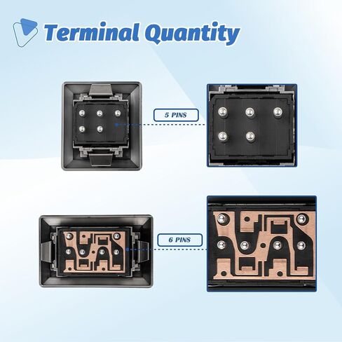 Driver & Passenger Side Window Switch with Bezels for Chevy S10 1982-1988, Chevy Blazer 1986-1990, Chevrolet Monte Carlo 1982-1988, Buick Regal 1982-1987, Replaces OEM 20061549, 20043940 in Kuwait