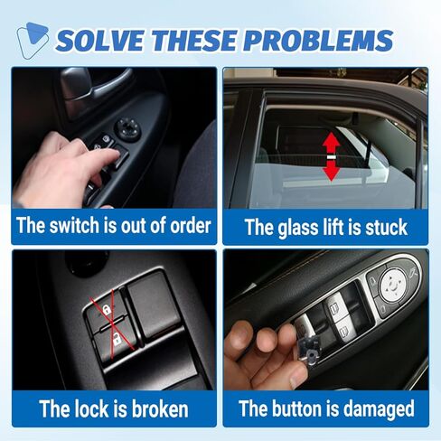 Driver & Passenger Side Window Switch with Bezels for Chevy S10 1982-1988, Chevy Blazer 1986-1990, Chevrolet Monte Carlo 1982-1988, Buick Regal 1982-1987, Replaces OEM 20061549, 20043940 in Kuwait