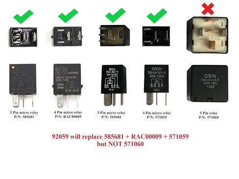 2 RE Himalayan Scram 411 5 Pin Micro Relays Set ترقية حاقن مضخة الوقود إلخ. رويال إنفيلد. JL ميسوري قطع غيار ومتفرقات. in Kuwait