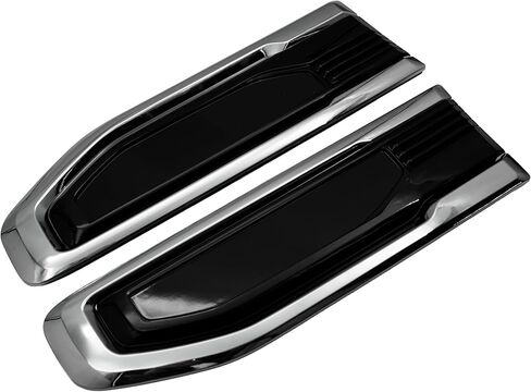 مجموعة زوج 5.3L V8 Fender Vent Emblem Badge Kit استبدال لـ 2019-2024 Sierra GM Fender 85160715 86532094 1500 (فضي أحمر) in Kuwait