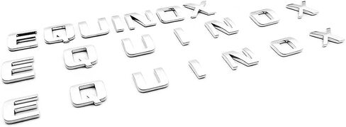 17-24 3pcs Equinox Door & Liftgate Letter 3D Badge Emblem Nameplate Logo Replacement for Equinox (Chrome) in Saudi Arabia