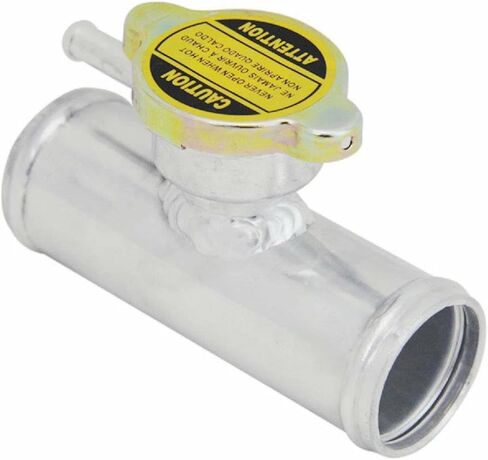 38mm OD 1-1/2" Aluminum In-Line Radiator Hose Connector Filler Neck with 1.1 Bar Cap in Saudi Arabia