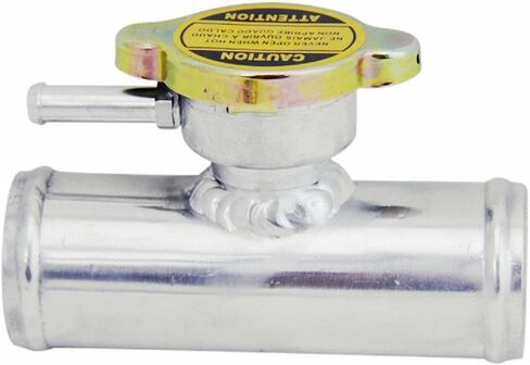 38mm OD 1-1/2" Aluminum In-Line Radiator Hose Connector Filler Neck with 1.1 Bar Cap in Saudi Arabia