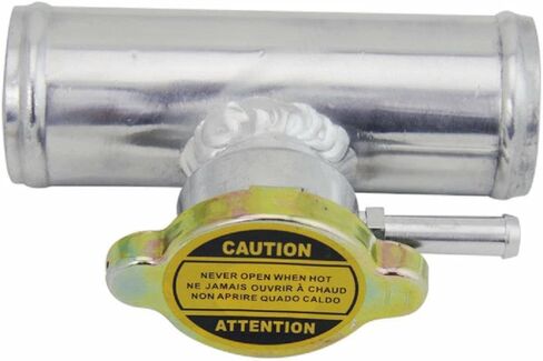 38mm OD 1-1/2" Aluminum In-Line Radiator Hose Connector Filler Neck with 1.1 Bar Cap in Saudi Arabia