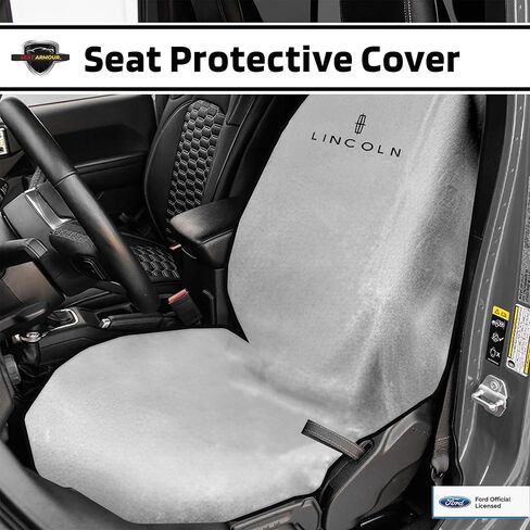 Seat Armour Seat Protector Towel for Lincoln – Soft Machine Washable Car Seat Cover Towel – Easy to Install, Multipurpose Car Seat Towel – Gray in Kuwait