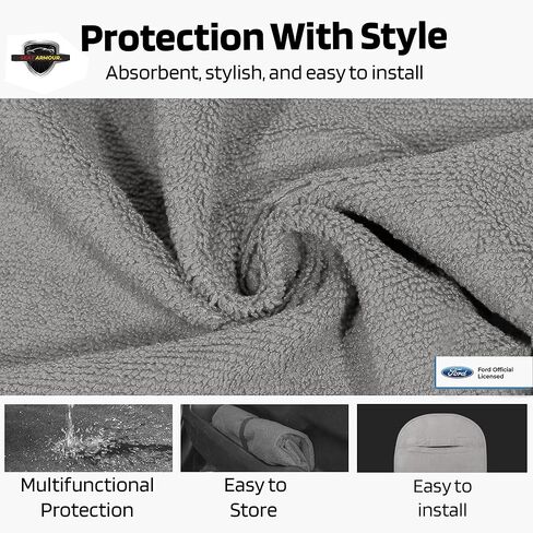 Seat Armour Seat Protector Towel for Lincoln – Soft Machine Washable Car Seat Cover Towel – Easy to Install, Multipurpose Car Seat Towel – Gray in Kuwait