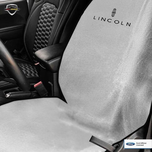 Seat Armour Seat Protector Towel for Lincoln – Soft Machine Washable Car Seat Cover Towel – Easy to Install, Multipurpose Car Seat Towel – Gray in Kuwait