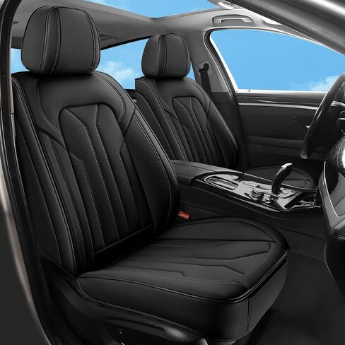 Car Seat Covers Full Set,5 Seat Leather Seat Covers for Cars,Beige Front Seats and Back Seat Cover,Waterproof Car Seat Cushion Protectors,Universal Fit for Most Cars SUV Trucks in Kuwait