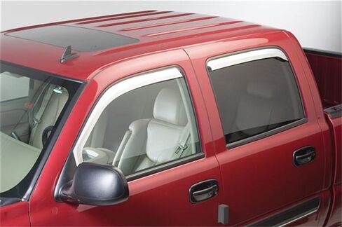 Putco Element Chrome Window Deflectors Fits Dodge Ram Truck 2009-2027 Crew Cab/Mega Cab - Set of 2 - in Channel Install in Kuwait