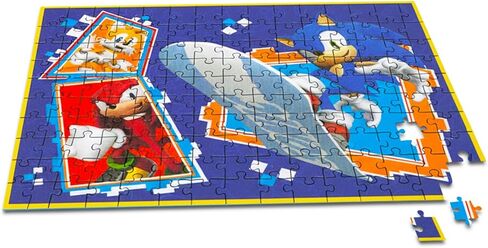 Sonic the Hedgehog Puzzle for Kids Set - Bundle with 100 Pc Jigsaw, Stickers, More | Sonic Puzzles for Boys, Girls, Kids Ages 4-8 in Kuwait