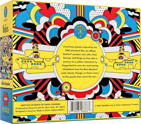 theory11 Beatles Yellow Submarine 1000 Piece Jigsaw Puzzle | Officially Licensed Beatles Merchandise | Premium Collector's Edition | Inspired by 1968 Animated Film | Interactive Online Experience in Kuwait