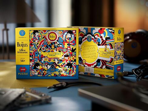 theory11 Beatles Yellow Submarine 1000 Piece Jigsaw Puzzle | Officially Licensed Beatles Merchandise | Premium Collector's Edition | Inspired by 1968 Animated Film | Interactive Online Experience in Kuwait