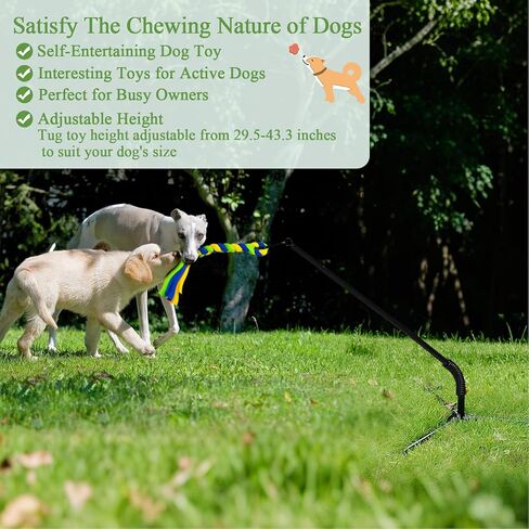 Flirt Pole for Dogs, Pet Flirt Stick, Dog Teaser Wand Play Pole with Fleece Rope Lure Chewing Toy, Outdoor Dog Toys for Small Medium Large Dogs Puppy Chasing Training in Saudi Arabia