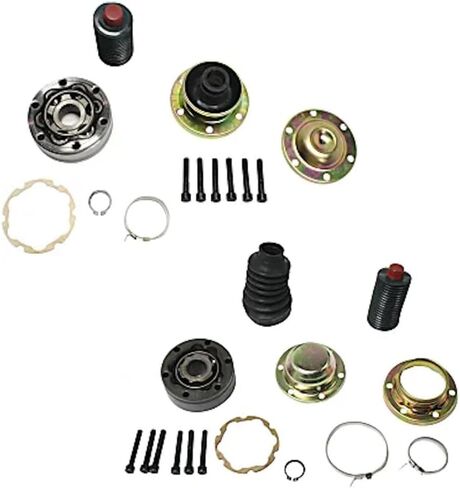 KarParts360 For Jeep Grand Cherokee 1999 2000 2001 2002 2003 2004 Driveshaft CV Joints Front And Rear | Pair | 25 Tooth | 3.40 In. Bolt Circle Diameter | 0.35 In. Bolt Diameter | SK932302, SK932301 in Kuwait