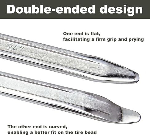 2 Pack 24 Inch Tire Spoons Iron,Tire Changing Tool Tire Levers Bar,for Cars,Motorcycles,Dirtbike,Lawn Mower Tire Removal Tool in Saudi Arabia