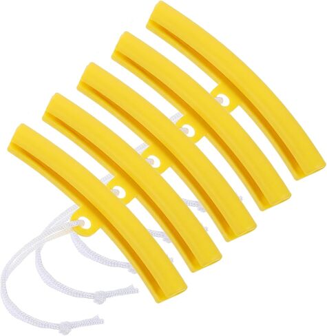5Pcs Rim Protector Tire Changing Tire Machine Rim Protectors Motorcycle Wheel Guards Wheel Saver Rims Saver for Changing Tires Rims Guard Tires Changer, Yellow in Kuwait