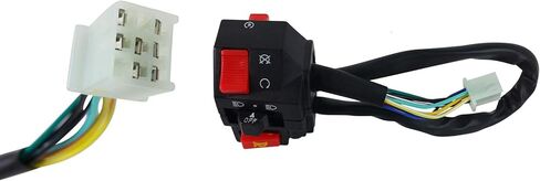 Left Switch Assembly for Kazuma Falcon 110cc ATVs, 2-Position, Push Button, Black, Manual Operation in Kuwait