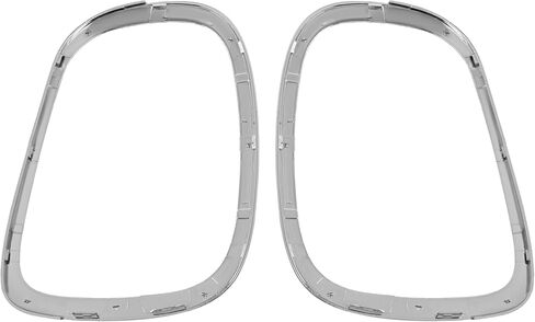 HECASA Headlight & Tail Light Bezel Compatible with 2014-2024 Mini Cooper S F55 F56 F57 Models Replacement for 51137300631 Headlamp Tail Lamp Trim Driver + Passenger Side Plastic(ABS) Chrome in Kuwait