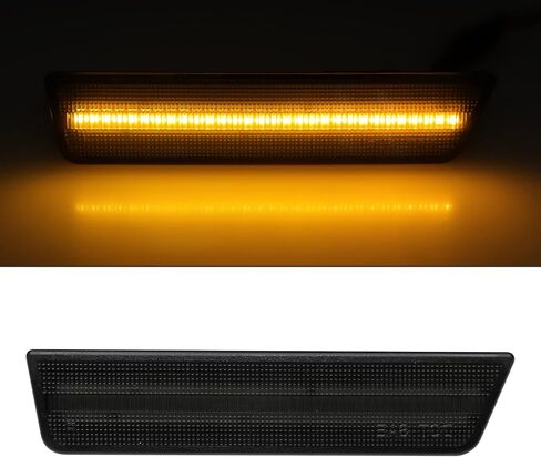 LED Side Marker Light Replacement for Challenger 2008-2014, 4 PCS Smoked Lens Front Rear Side Fender Parking Position Lamp Assembly in Saudi Arabia