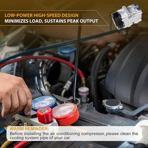 AC Compressor with Clutch Compatible with 1997-2006 Ford F-150 ，V6 4.2L GAS replace for CO 101510C F65Z19V703JA in Saudi Arabia