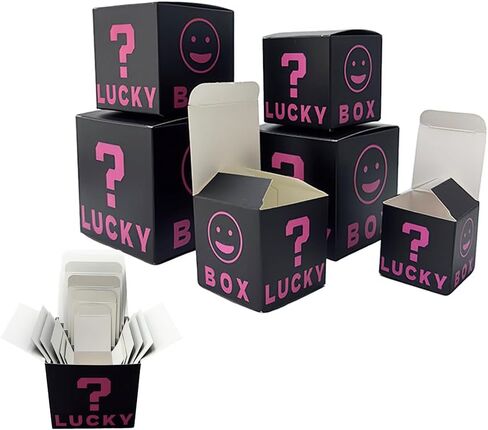 6 PCS Colorful Nesting Boxes Assorted Sizes, Prank Gift Box, Stackable Surprise Lucky Box Funny Gag Gift for Birthday Weddings Anniversaries Christmas, 2-3.9 Inch in Saudi Arabia