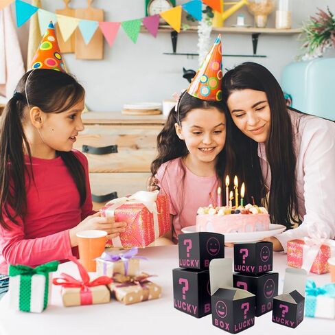 6 PCS Colorful Nesting Boxes Assorted Sizes, Prank Gift Box, Stackable Surprise Lucky Box Funny Gag Gift for Birthday Weddings Anniversaries Christmas, 2-3.9 Inch in Saudi Arabia