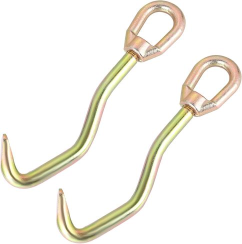 Auto Body Frame Hook Collision Pulling Clamps 2 Pack | Dent Repair Flat Nose Sheet Metal Hook with Swivel Head, Auto Body Pulling Clamp Car Frame Puller in Kuwait