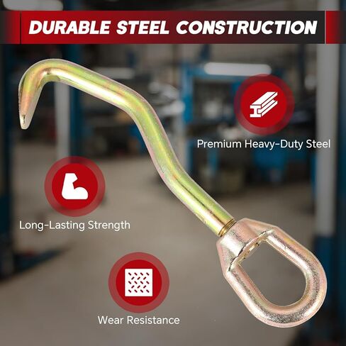 Auto Body Frame Hook Collision Pulling Clamps 2 Pack | Dent Repair Flat Nose Sheet Metal Hook with Swivel Head, Auto Body Pulling Clamp Car Frame Puller in Kuwait