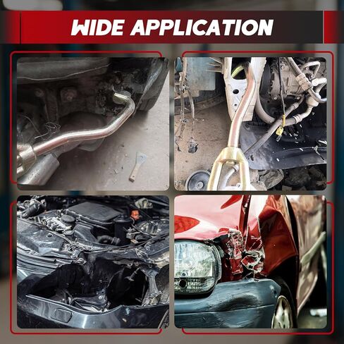Auto Body Frame Hook Collision Pulling Clamps 2 Pack | Dent Repair Flat Nose Sheet Metal Hook with Swivel Head, Auto Body Pulling Clamp Car Frame Puller in Kuwait