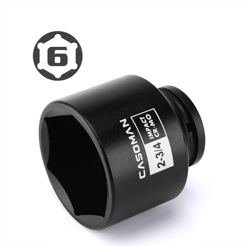 CASOMAN 3/4" Drive x 2-3/4" Shallow Impact Socket, 6-Point, SAE, CR-MO in Kuwait