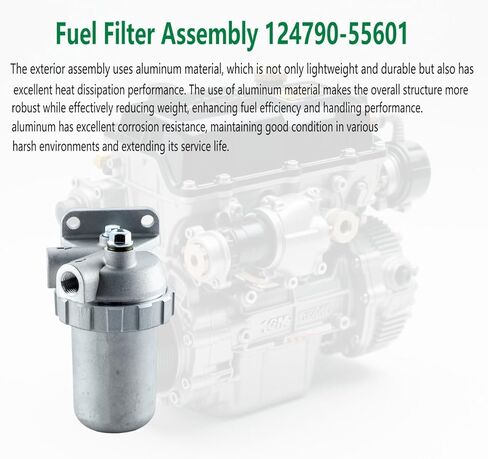 124790-55601 Fuel Strainer Assy,121370-55600,121370-55601 Fuel Filter Assembly Compatible With Yanmar Engine 1GM10, 2GM20, 2GM20F, 2YM15, 3GM30, 3GM30F,3YM20,3YM30 in Saudi Arabia