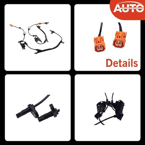 2 حزمة مستشعر سرعة العجلات ABS متوافق مع 2004-2008 Acura TL 57455-SEP-A01 57450-SEP-A01 in Kuwait